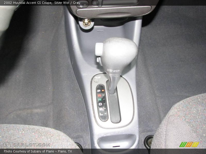 Silver Mist / Gray 2002 Hyundai Accent GS Coupe