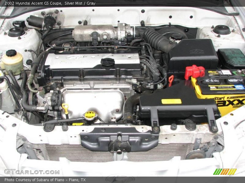 Silver Mist / Gray 2002 Hyundai Accent GS Coupe