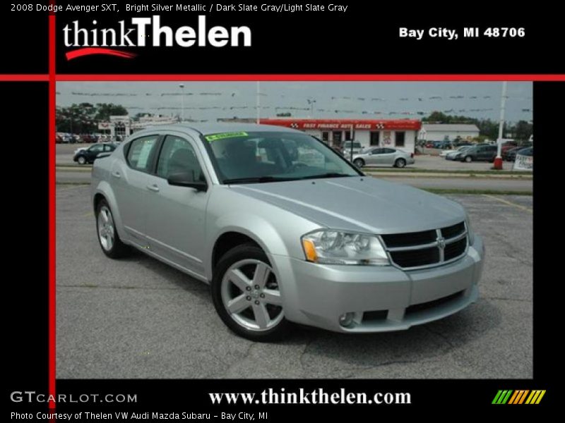 Bright Silver Metallic / Dark Slate Gray/Light Slate Gray 2008 Dodge Avenger SXT