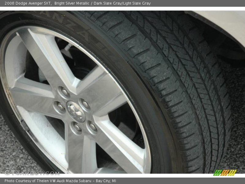 Bright Silver Metallic / Dark Slate Gray/Light Slate Gray 2008 Dodge Avenger SXT