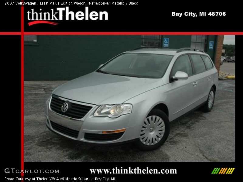 Reflex Silver Metallic / Black 2007 Volkswagen Passat Value Edition Wagon
