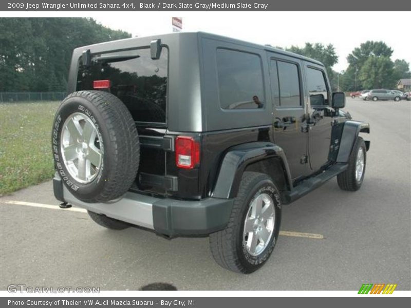 Black / Dark Slate Gray/Medium Slate Gray 2009 Jeep Wrangler Unlimited Sahara 4x4