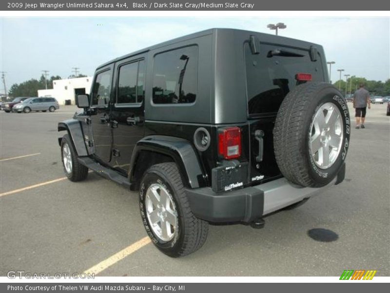 Black / Dark Slate Gray/Medium Slate Gray 2009 Jeep Wrangler Unlimited Sahara 4x4