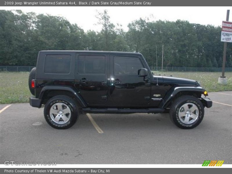 Black / Dark Slate Gray/Medium Slate Gray 2009 Jeep Wrangler Unlimited Sahara 4x4