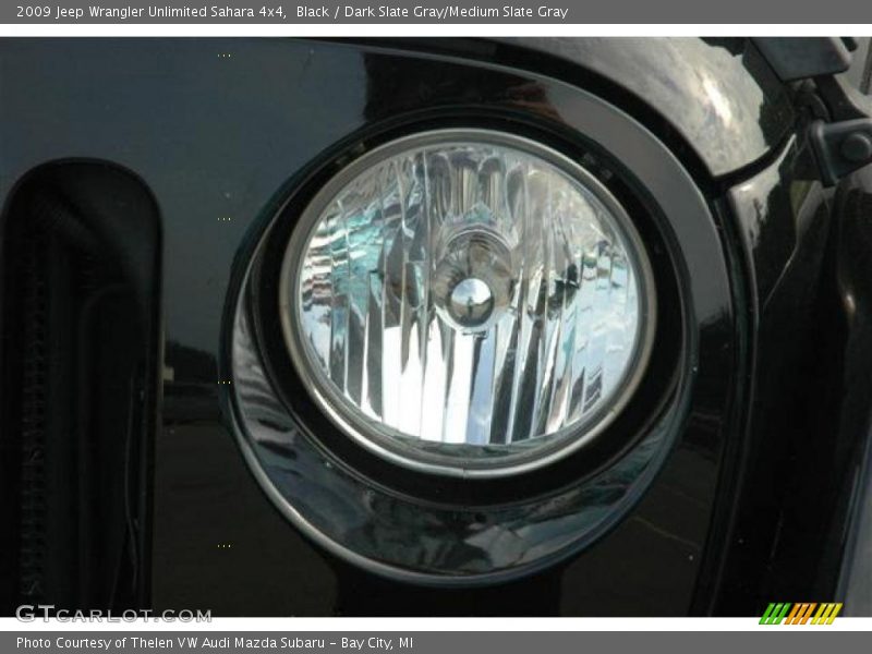 Black / Dark Slate Gray/Medium Slate Gray 2009 Jeep Wrangler Unlimited Sahara 4x4