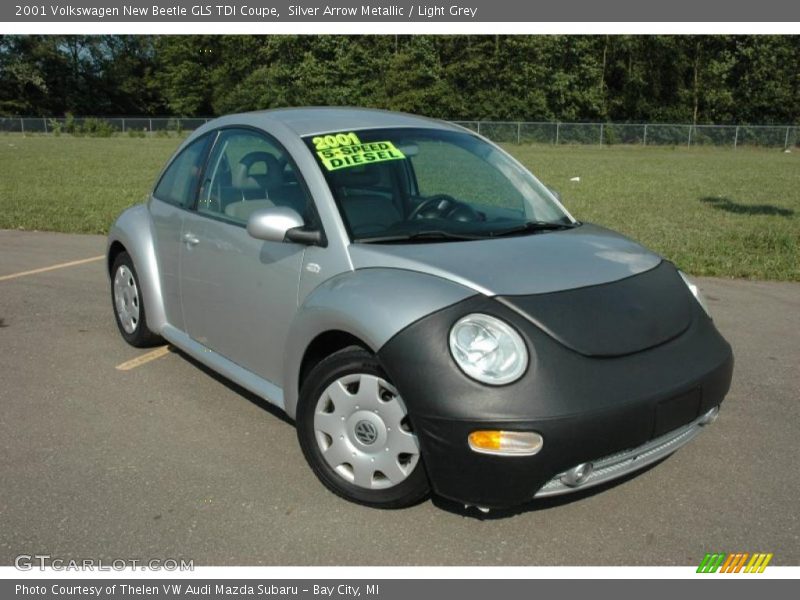 Silver Arrow Metallic / Light Grey 2001 Volkswagen New Beetle GLS TDI Coupe