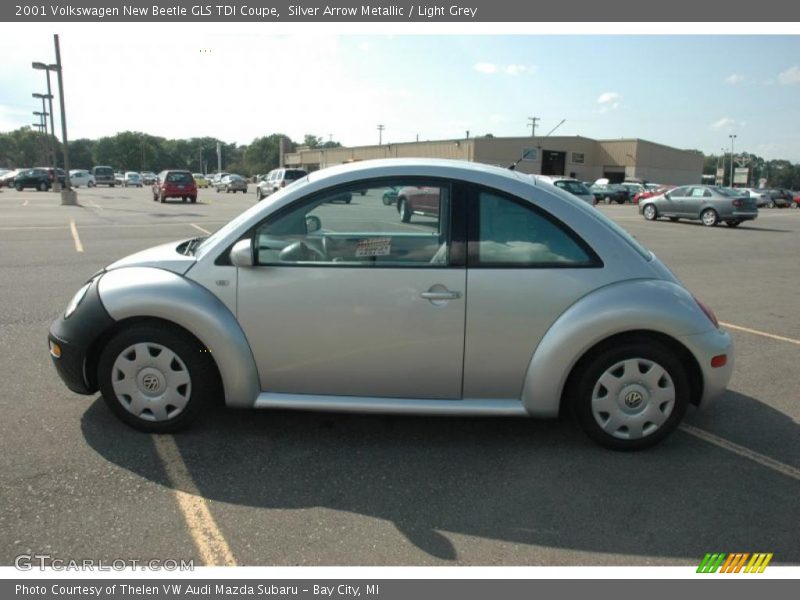 Silver Arrow Metallic / Light Grey 2001 Volkswagen New Beetle GLS TDI Coupe