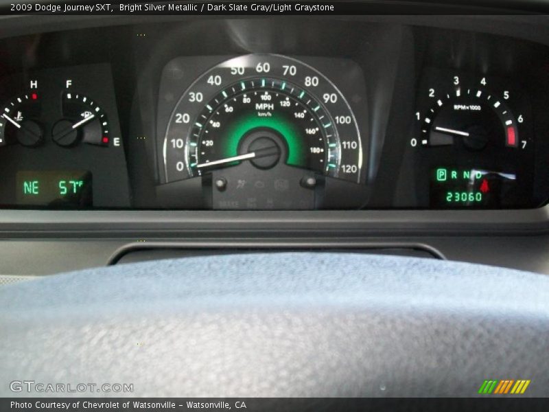 Bright Silver Metallic / Dark Slate Gray/Light Graystone 2009 Dodge Journey SXT