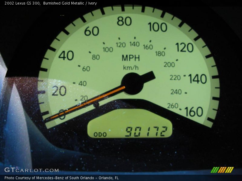 Burnished Gold Metallic / Ivory 2002 Lexus GS 300