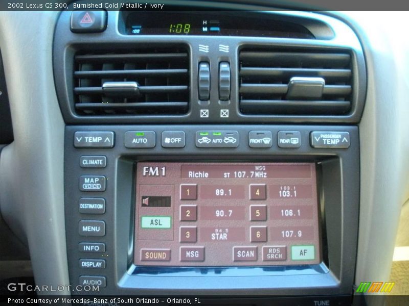 Burnished Gold Metallic / Ivory 2002 Lexus GS 300