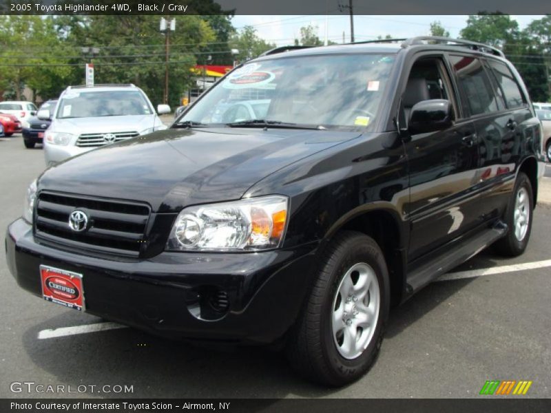 Black / Gray 2005 Toyota Highlander 4WD