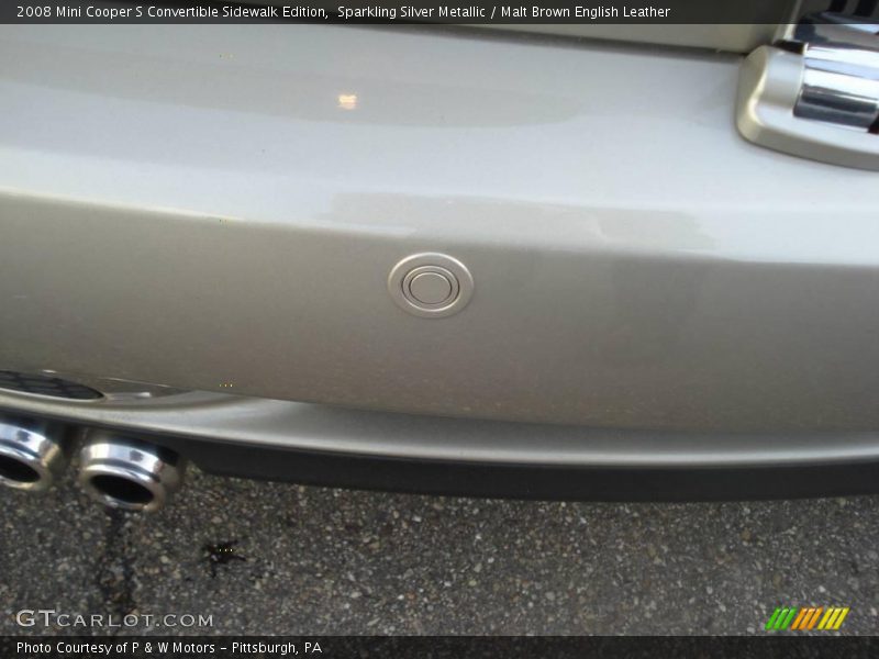 Sparkling Silver Metallic / Malt Brown English Leather 2008 Mini Cooper S Convertible Sidewalk Edition