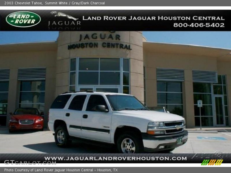 Summit White / Gray/Dark Charcoal 2003 Chevrolet Tahoe