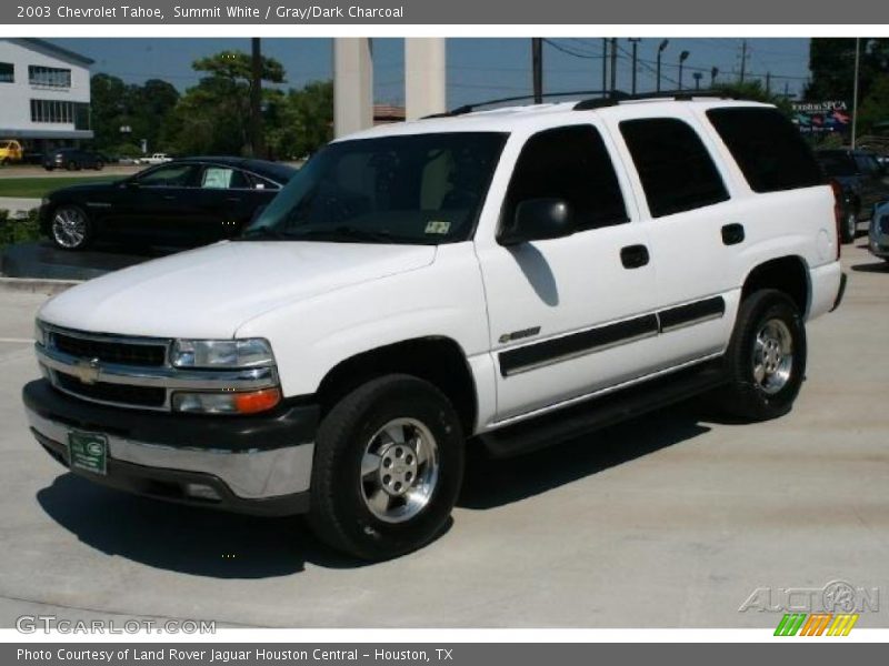 Summit White / Gray/Dark Charcoal 2003 Chevrolet Tahoe