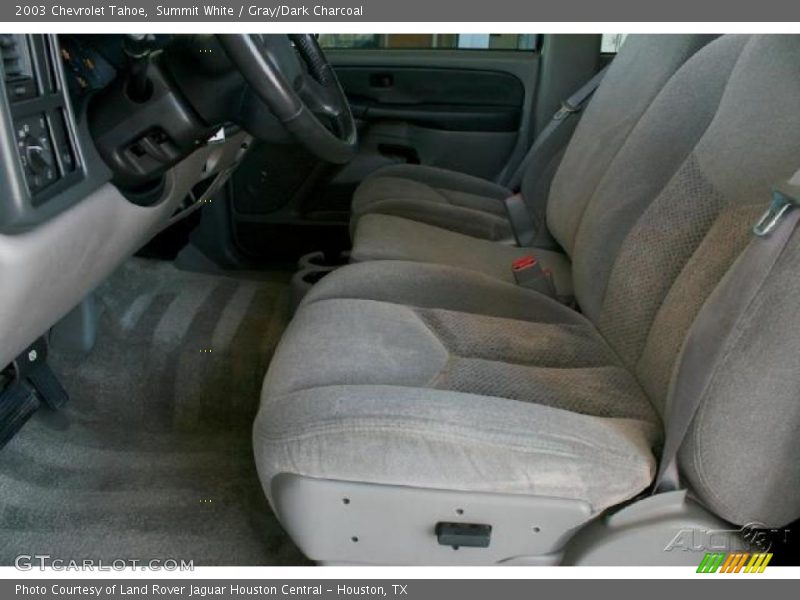 Summit White / Gray/Dark Charcoal 2003 Chevrolet Tahoe