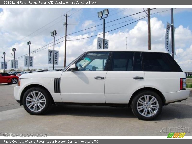 Alaska White / Sand/Jet Black 2010 Land Rover Range Rover HSE