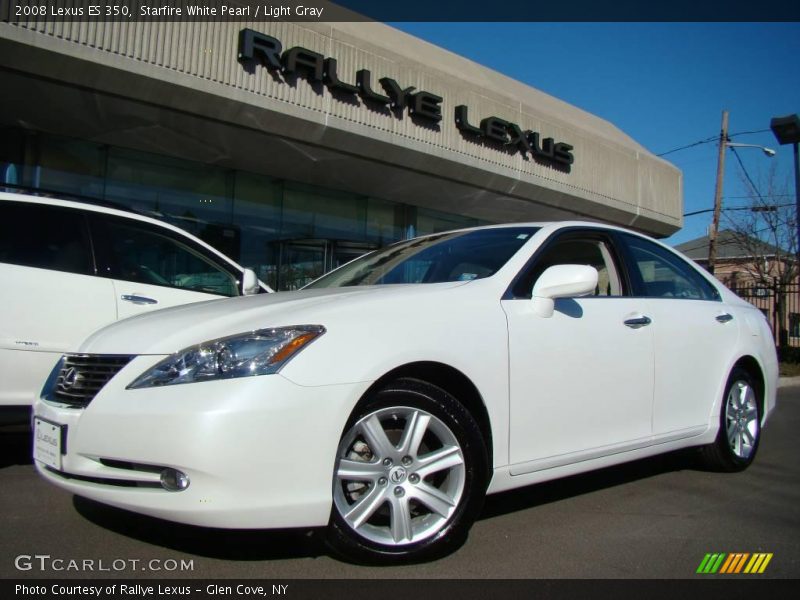 Starfire White Pearl / Light Gray 2008 Lexus ES 350