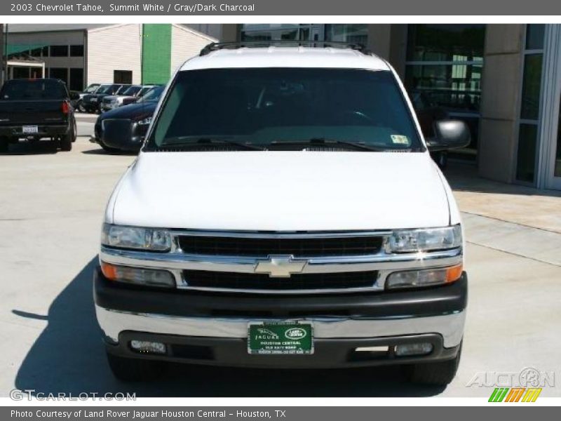 Summit White / Gray/Dark Charcoal 2003 Chevrolet Tahoe