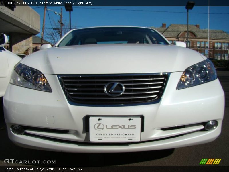 Starfire White Pearl / Light Gray 2008 Lexus ES 350