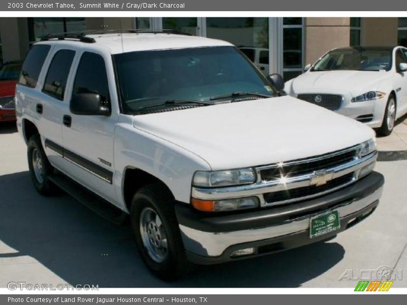 Summit White / Gray/Dark Charcoal 2003 Chevrolet Tahoe