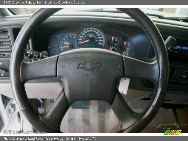 Summit White / Gray/Dark Charcoal 2003 Chevrolet Tahoe