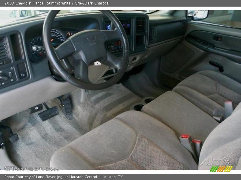 Summit White / Gray/Dark Charcoal 2003 Chevrolet Tahoe