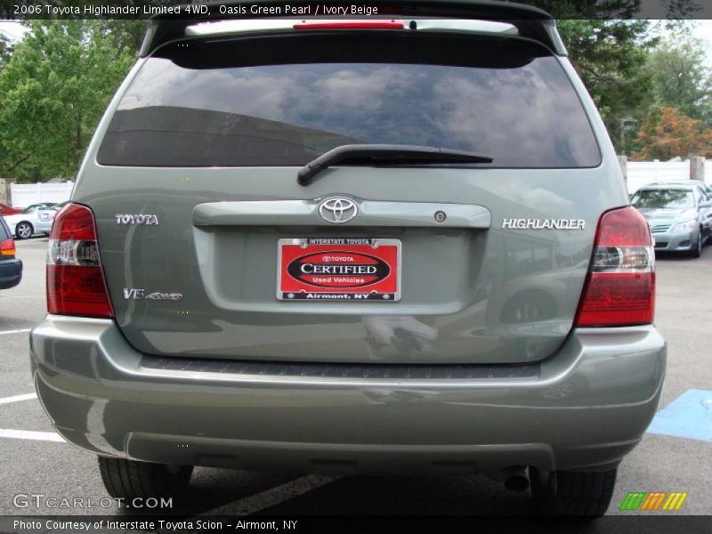 Oasis Green Pearl / Ivory Beige 2006 Toyota Highlander Limited 4WD
