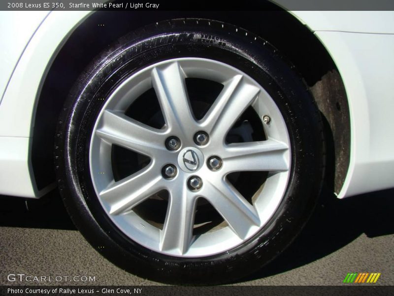 Starfire White Pearl / Light Gray 2008 Lexus ES 350