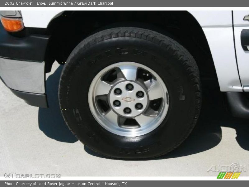 Summit White / Gray/Dark Charcoal 2003 Chevrolet Tahoe