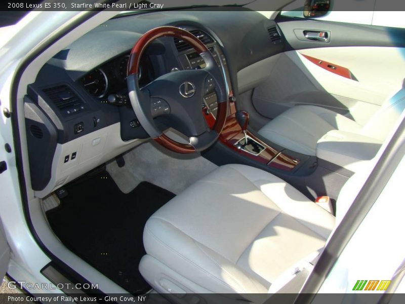 Starfire White Pearl / Light Gray 2008 Lexus ES 350