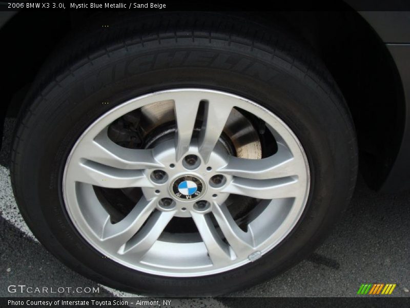 Mystic Blue Metallic / Sand Beige 2006 BMW X3 3.0i