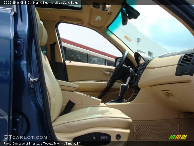 Mystic Blue Metallic / Sand Beige 2006 BMW X3 3.0i