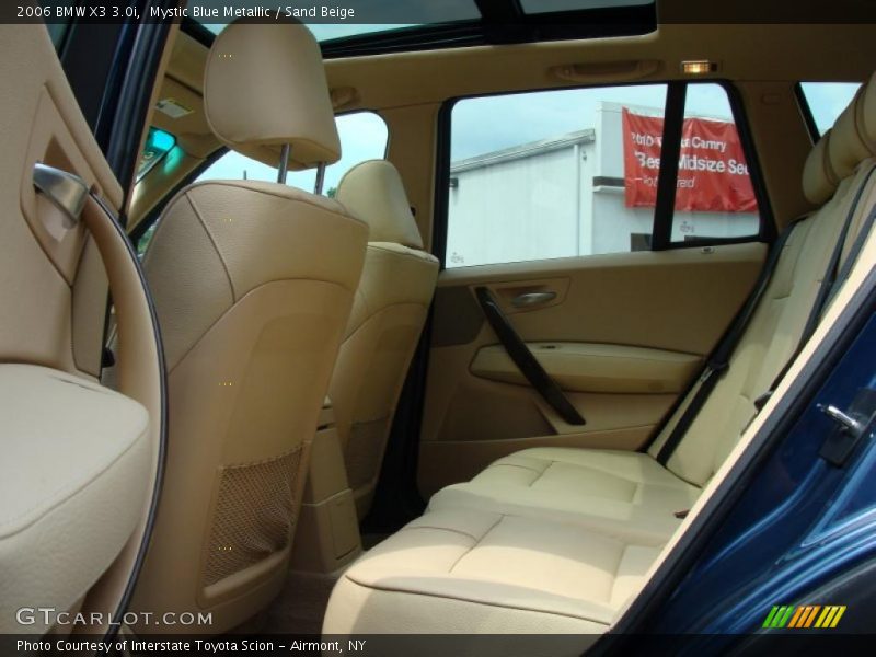 Mystic Blue Metallic / Sand Beige 2006 BMW X3 3.0i