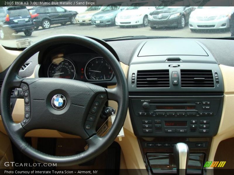 Mystic Blue Metallic / Sand Beige 2006 BMW X3 3.0i