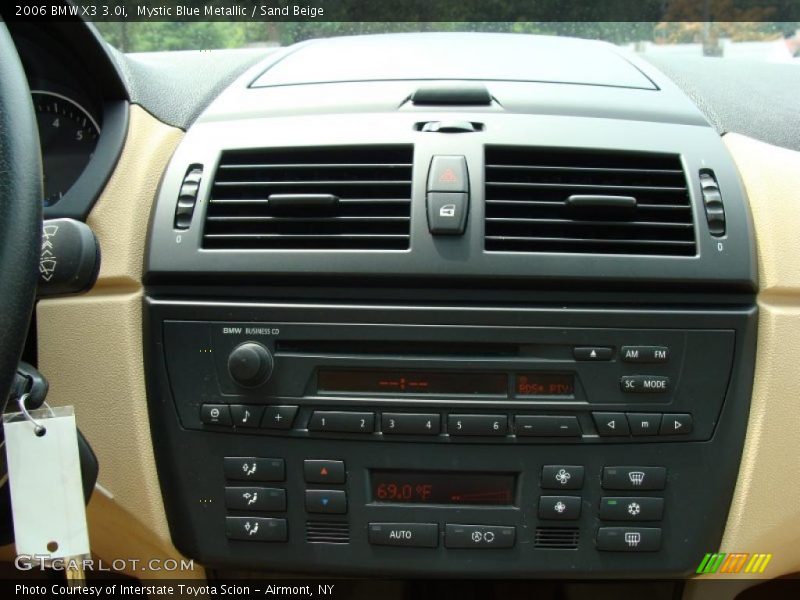 Mystic Blue Metallic / Sand Beige 2006 BMW X3 3.0i