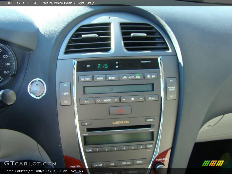 Starfire White Pearl / Light Gray 2008 Lexus ES 350