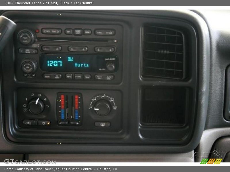 Black / Tan/Neutral 2004 Chevrolet Tahoe Z71 4x4