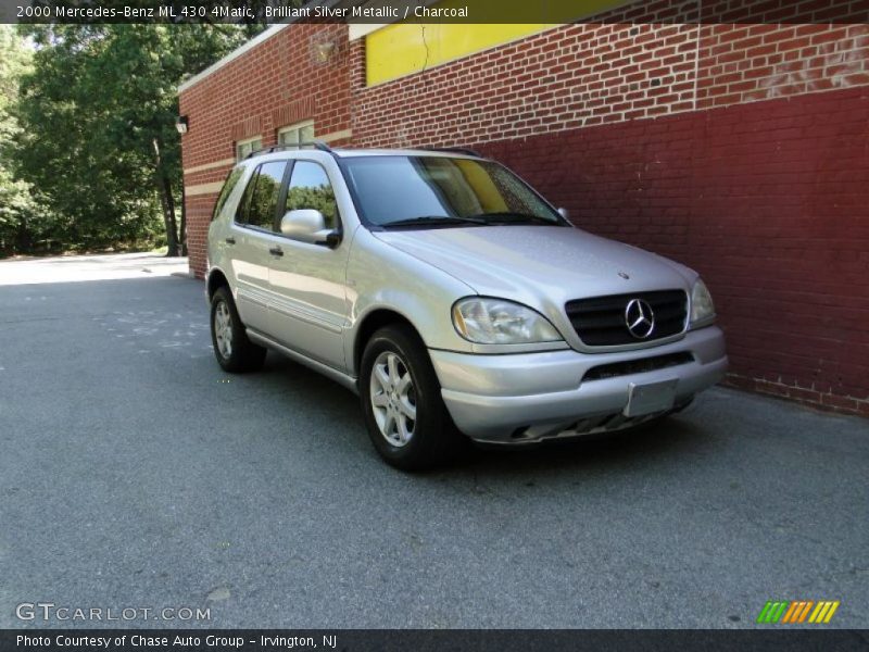 Brilliant Silver Metallic / Charcoal 2000 Mercedes-Benz ML 430 4Matic