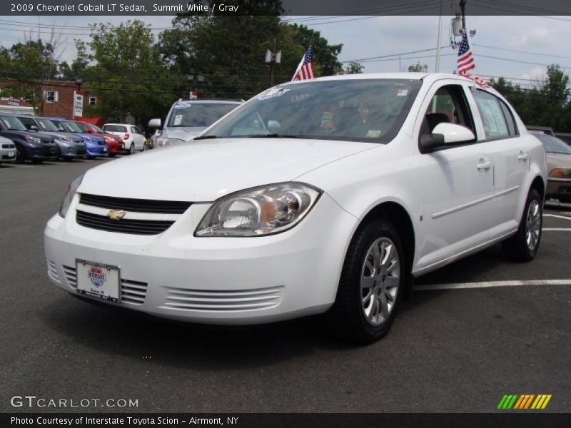 Summit White / Gray 2009 Chevrolet Cobalt LT Sedan
