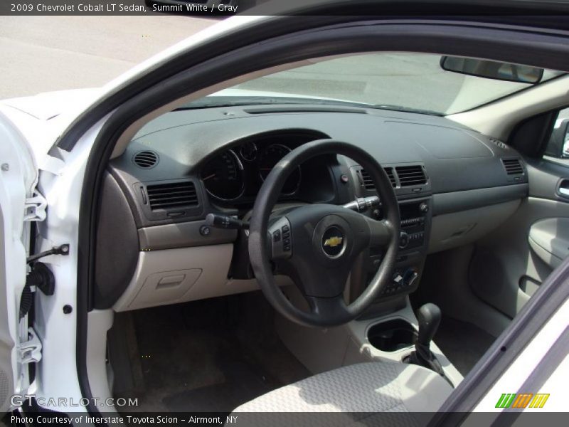 Summit White / Gray 2009 Chevrolet Cobalt LT Sedan