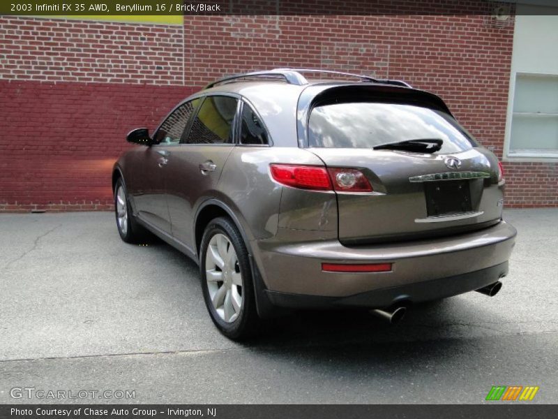 Beryllium 16 / Brick/Black 2003 Infiniti FX 35 AWD