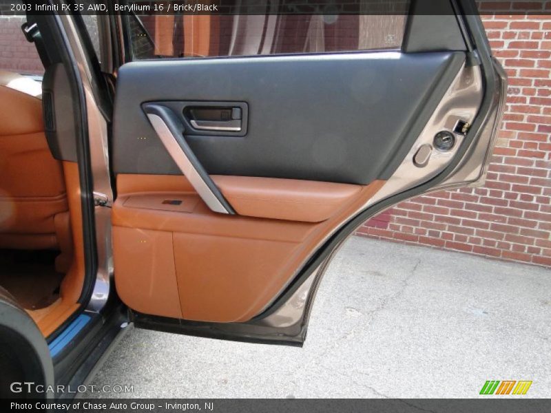 Beryllium 16 / Brick/Black 2003 Infiniti FX 35 AWD