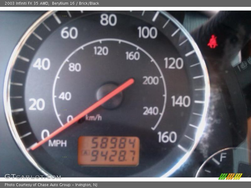 Beryllium 16 / Brick/Black 2003 Infiniti FX 35 AWD
