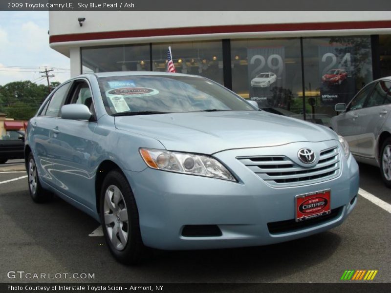 Sky Blue Pearl / Ash 2009 Toyota Camry LE