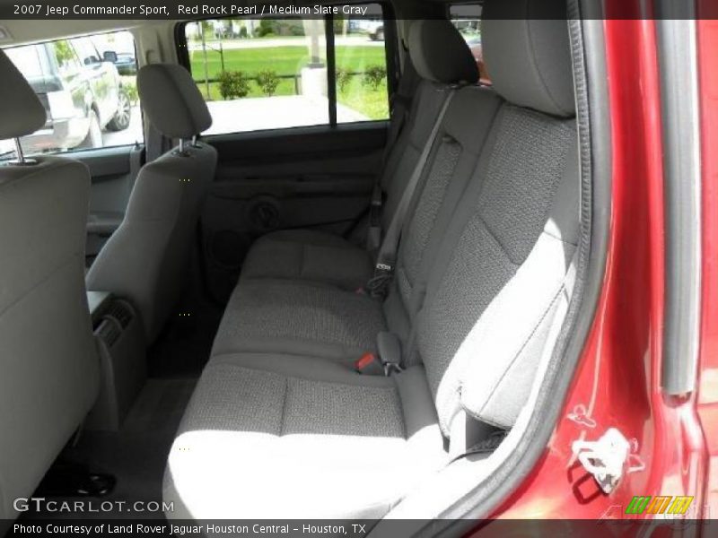 Red Rock Pearl / Medium Slate Gray 2007 Jeep Commander Sport
