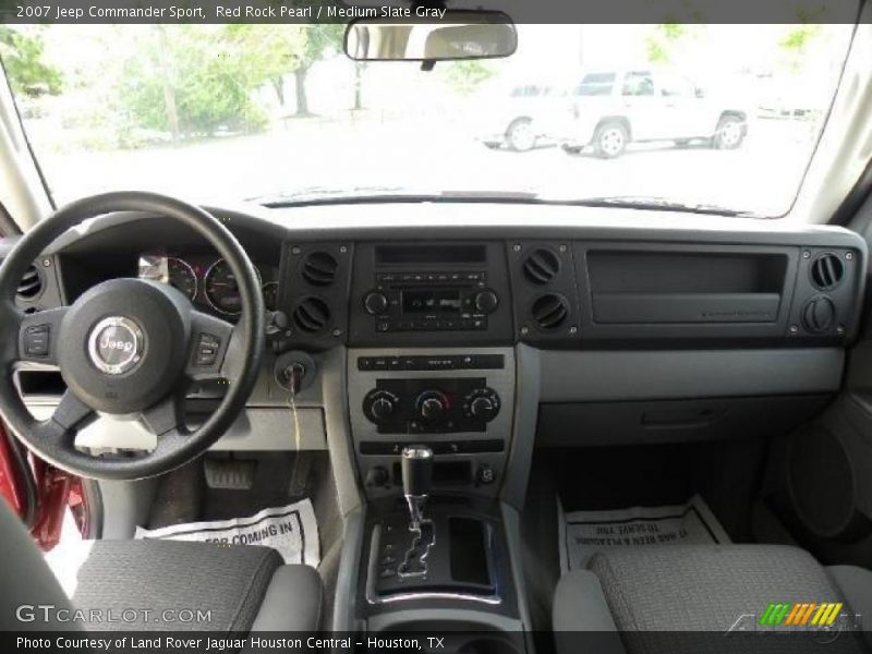 Red Rock Pearl / Medium Slate Gray 2007 Jeep Commander Sport