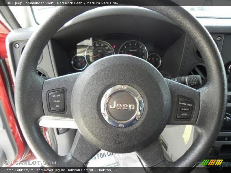 Red Rock Pearl / Medium Slate Gray 2007 Jeep Commander Sport