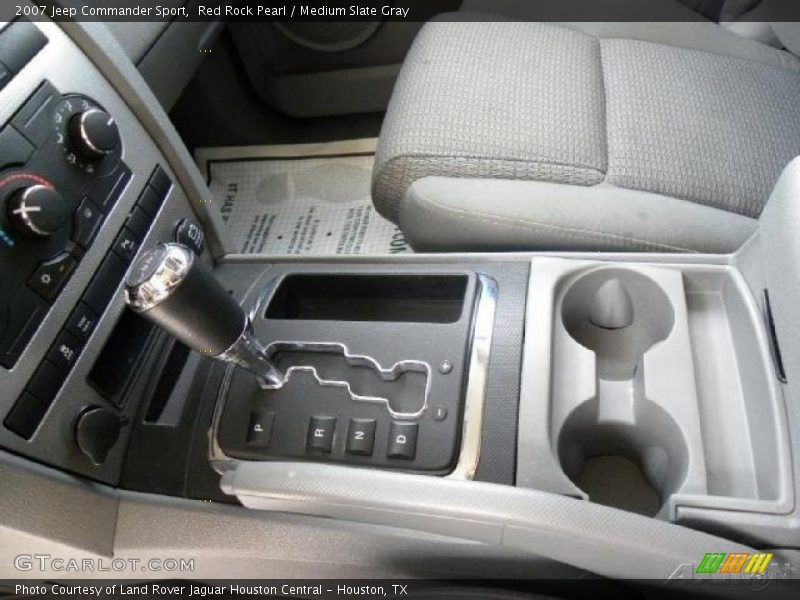 Red Rock Pearl / Medium Slate Gray 2007 Jeep Commander Sport