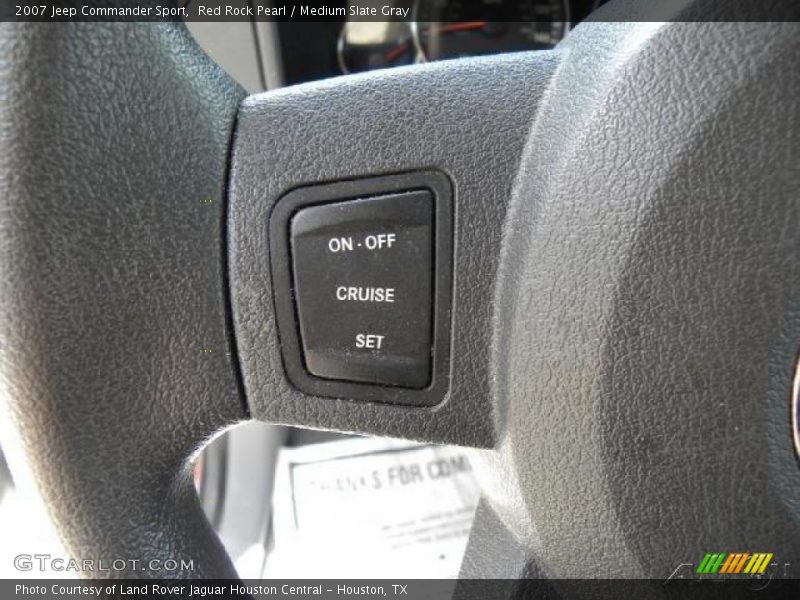 Red Rock Pearl / Medium Slate Gray 2007 Jeep Commander Sport