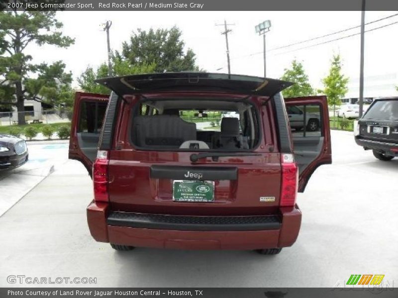 Red Rock Pearl / Medium Slate Gray 2007 Jeep Commander Sport